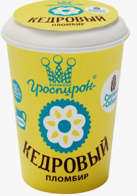 Кедровый пломбир (бумажный стаканчик) 70г