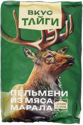 Пельмени из мяса марала Вкус Тайги 800г